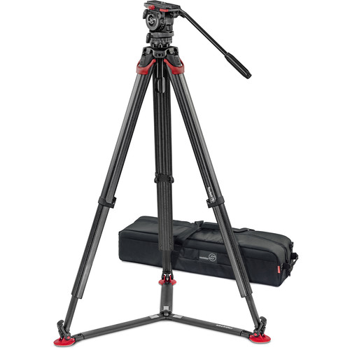 Sachtler FSB-4 Fluid Head & flowtech 75mm Tripod System with Carry Handle & Bag