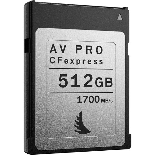 Angelbird 512GB AV Pro CFexpress 2.0 Type B Memory Card / Read: 1700 MB/s, Write: 1500 MB/s