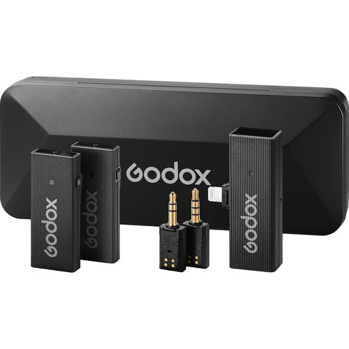 Godox 2.4GHz Wireless Microphone System Black for All Devices