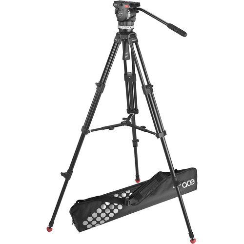 Sachtler Ace M Fluid Head with 2-Stage Aluminum Tripod & Mid-Level Spreader