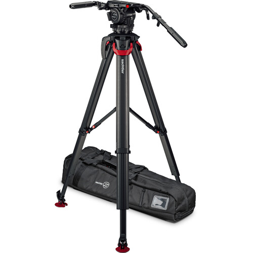 Sachtler System Cine 20 flowtech100 MS, Cine 20 Fluid Head (1911) + Tripod Flowtech100 MS with Mid-Level