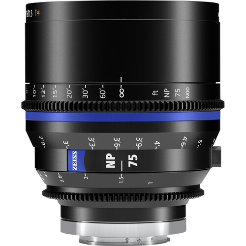 ZEISS Nano Prime 75mm T1.5 Cine Lens - E-mount, Meters