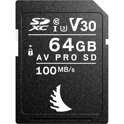 Angelbird AV PRO SD MK2 Card 64GB, UHS-I / V30 / U3 / Class 10, Read:100 MB/s Write:52 MB/s 4k