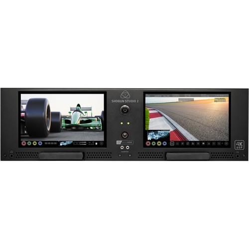 Atomos Shogun Studio II Rackmount 4K Dual Recorder/Dual Monitor in a Rack