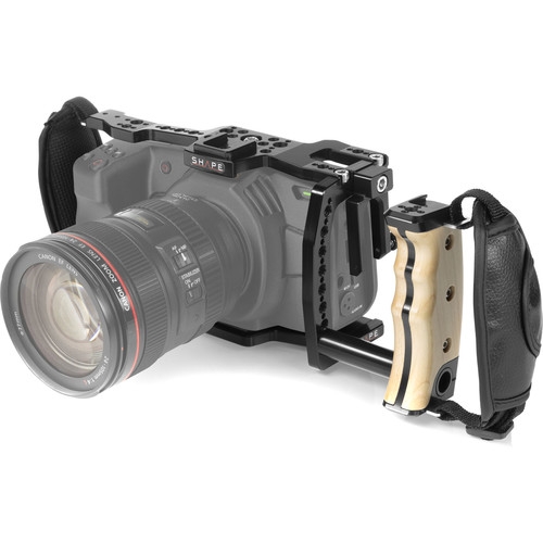 SHAPE Handheld Cage with Left-Side Wooden Handle for BMPCC 6K and 4K