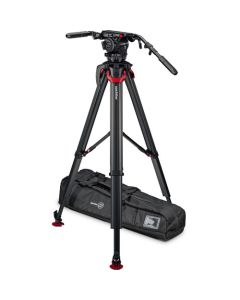 Sachtler System Cine 20 flowtech100 MS, Cine 20 Fluid Head (1911) + Tripod Flowtech100 MS with Mid-Level