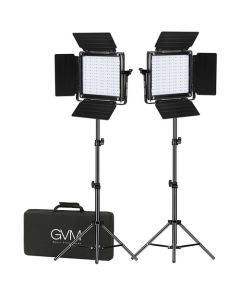 GVM 800D-RGB LED Studio 2-Video Light Kit