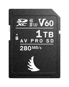 Angelbird AV PRO SD MK2 Card 1TB, UHS-II / V60 / U3 / Class 10, Read:280 MB/s Write:160 MB/s  4k