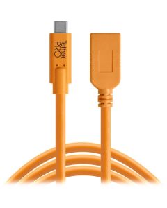 Tether Tools TetherPro USB Type-C to USB Type-A Extension Cable (15', Orange)