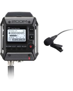 Zoom F1 Field Recorder with Lavalier Microphone