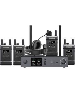 Hollyland Full Duplex Wireless Intercom System (1 Base Station and 4 Beltpacks)