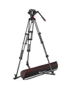 Manfrotto 504X Fluid Video Head with CF Twin Leg Tripod GS