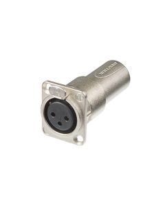 NEUTRIK XLR female-male feedthrough adapter for panel mount