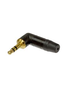 NEUTRIK 3,5MM R/A 3POLE PLUG black housing, gold contacts