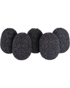 Rycote 105501 Lavalier Mic Foam Black (5 Pack)