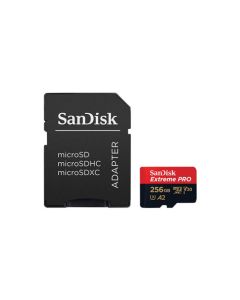 SanDisk microSD Extreme Pro UHS I Card 256GB for 4K Video on Smartphones, Action Cams & Drones 200MB/s Read, 140MB/s Write