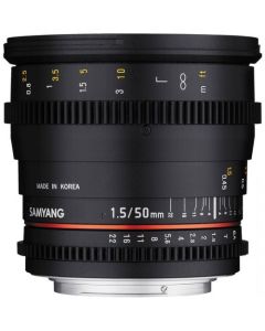 Samyang 50mm T1.5 VDSLR AS UMC Lens (Sony E Mount)