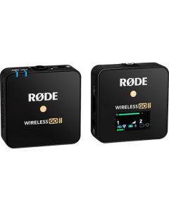 Rode WirelessGOII Single Compact Digital Wireless Microphone System/Recorder (2.4 GHz, Black)