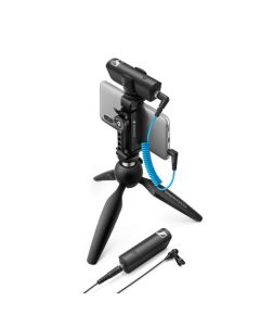 Sennheiser XSW-D Portable Lav Mobile Kit with Transmitter, Receiver, Lapel Mic, Mounts & Manfrotto PIXI Tabletop Stand