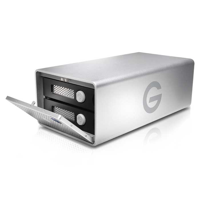 G-Technology G-RAID Removable 8TB Thunderbolt 3 & USB-C 3.1 Gen 2 Silver