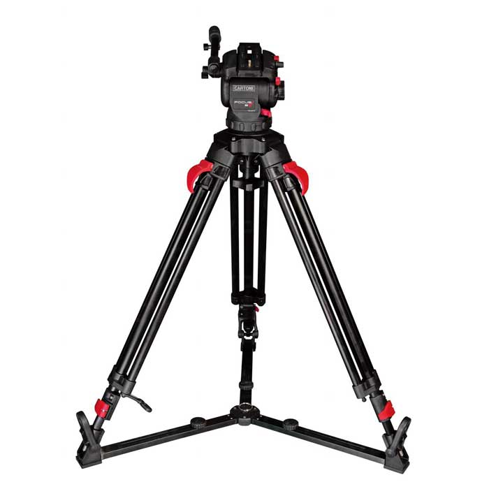 Cartoni FOCUS 8 with 2-St Red Lock ALU Tripod - System (KF08-RLG)