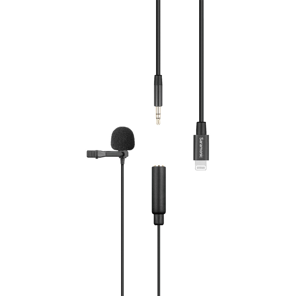 Saramonic LAVMICRO U1A LAVALIER MICROPHONE WITH DETACHABLE LIGHTNING CONNECTOR FOR NEW IPHONE