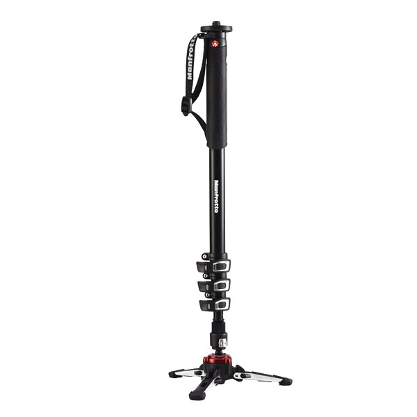 Manfrotto XPRO aluminium 4 section fluid video monopod, FLUIDTECH base (MVMXPROA4)