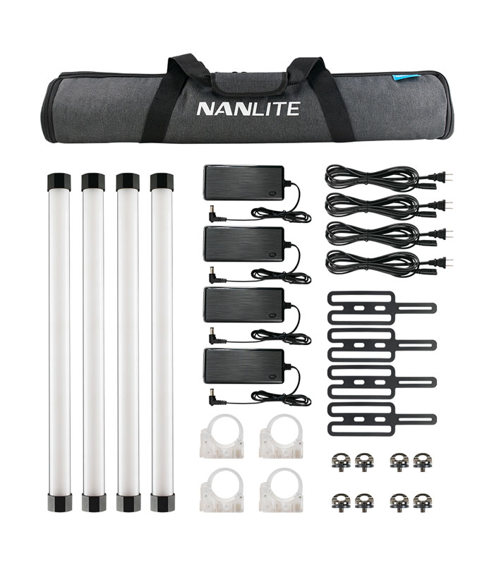 NANLITE Pavotube II 15X 4KIT RGB Tubelight, 16W, 2700K-12000K