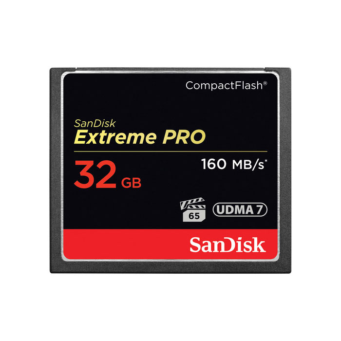 SanDisk 32GB Extreme Pro CompactFlash Memory Card (160MB/s)