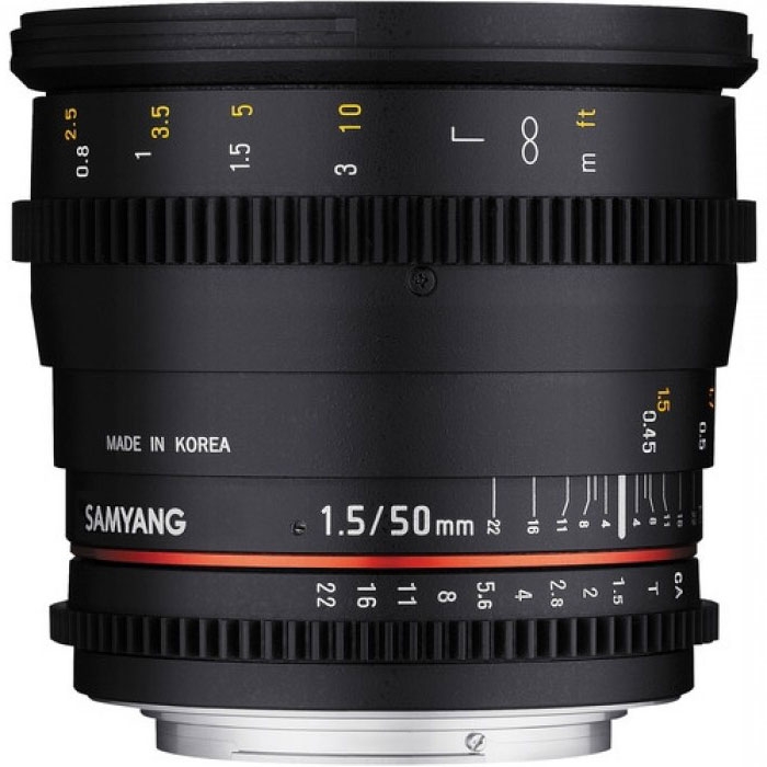 Samyang 50mm T1.5 VDSLR AS UMC Lens (Sony E Mount)