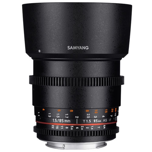 Samyang 85mm T1.5 VDSLR II Lens for Canon