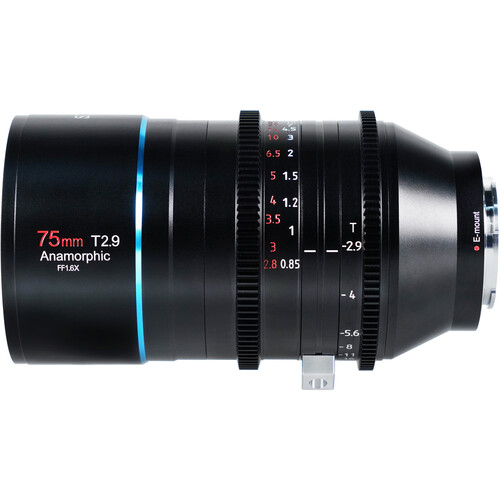 Sirui 75mm T2.9 Full Frame 1.6x Anamorphic Lens (Canon RF)